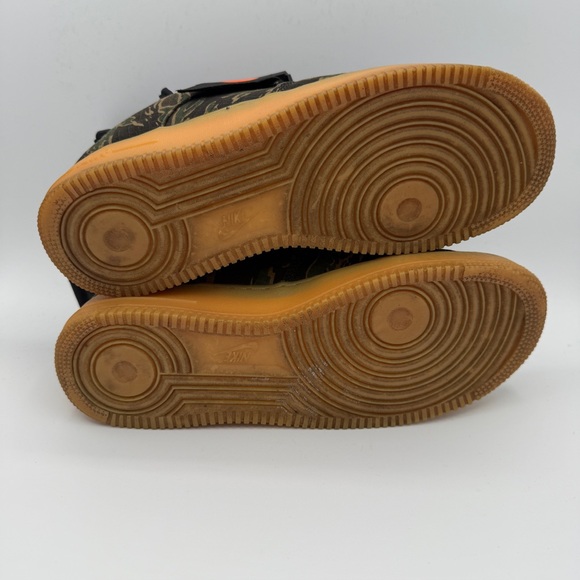 Nike Air Force 1 One Utility Carhartt WIP Tiger Camo Gum Bottom Sneakers - Picture 5 of 6